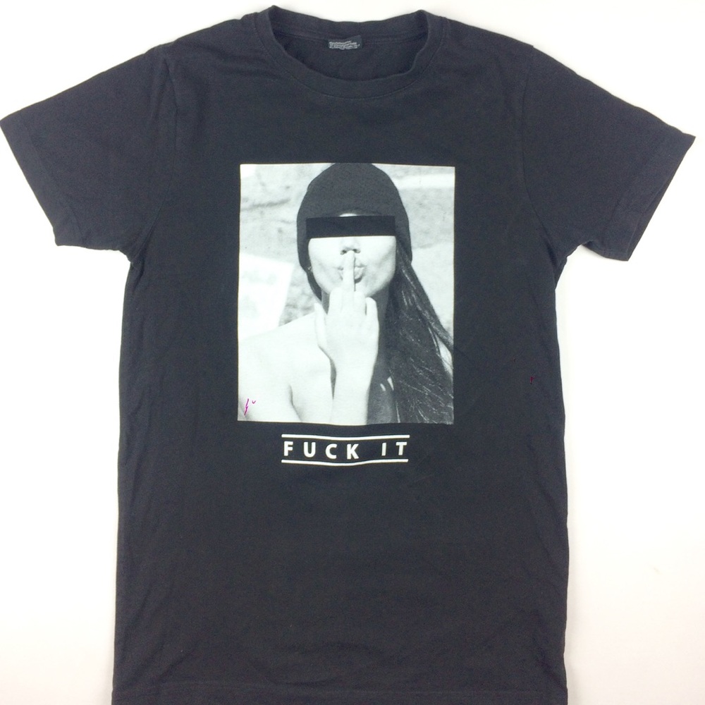 F**k it T-shirt women's black